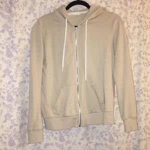 Full Zip Up Jacket - Nude color